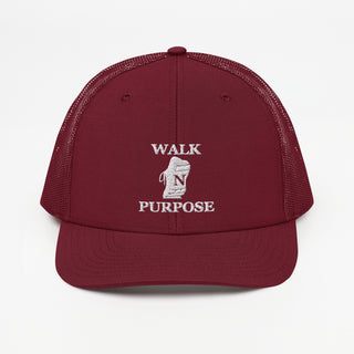 Walk N Purpose Trucker Cap-Maroon